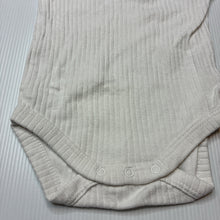 Load image into Gallery viewer, Unisex Baby Berry, ribbed organic cotton bodysuit / romper, GUC, size 000,  