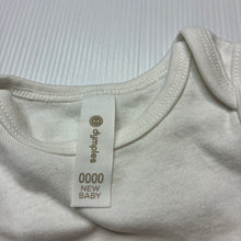 Load image into Gallery viewer, Unisex Dymples, organic cotton singletsuit romper, EUC, size 0000,  
