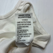 Load image into Gallery viewer, Unisex Dymples, organic cotton singletsuit romper, EUC, size 0000,  