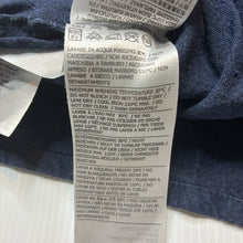 Load image into Gallery viewer, Girls MY MINI CHICCO, navy linen / cotton dress, wash fade, FUC, size 1, L: 40cm