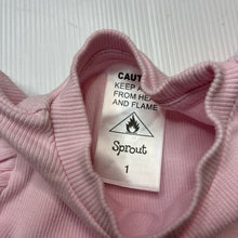 Load image into Gallery viewer, Girls Sprout, stretchy long sleeve pyjama top, light marks, FUC, size 1,  