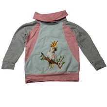 Load image into Gallery viewer, Girls Monkey Bunny &amp; Bear, lightweight stretchy sweater, marks front &amp; cuffs, FUC, size 4,  