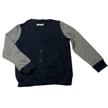 Load image into Gallery viewer, Boys Lily &amp; Dan, fleece lined cotton cardigan / sweater, wash fade, FUC, size 6,  