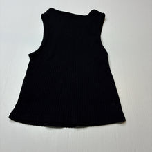 Load image into Gallery viewer, Girls GROGGY, black ribbed stretchy top, EUC, size 15,  