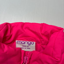 Load image into Gallery viewer, Girls Mango, neon pink puffer vest, EUC, size 10,  