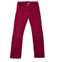 Load image into Gallery viewer, Girls Target, red stretch denim pants, adjustable, Inside leg: 49cm, FUC, size 6,  