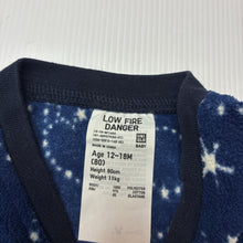 Load image into Gallery viewer, Boys Uniqlo, Mickey Mouse fleece zip coverall / romper, GUC, size 1,  