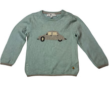 Load image into Gallery viewer, Boys M&amp;S, soft wool/cashmere sweater / jumper, discolouration at neck, FUC, size 2-3,  