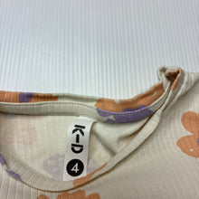 Load image into Gallery viewer, Girls KID, ribbed organic cotton long sleeve top, EUC, size 4,  