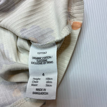 Load image into Gallery viewer, Girls KID, ribbed organic cotton long sleeve top, EUC, size 4,  