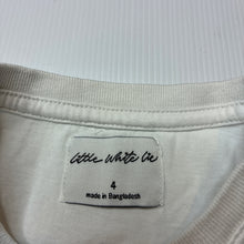 Load image into Gallery viewer, Unisex Little White Lie, white cotton tee / top, FUC, size 4,  
