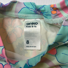 Load image into Gallery viewer, Girls Anko, long sleeve rashie / swim top, FUC, size 8,  