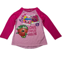 Load image into Gallery viewer, Girls Shopkins, long sleeve pyjama top, FUC, size 6,  