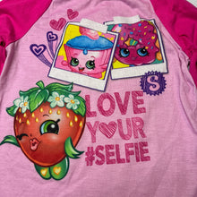 Load image into Gallery viewer, Girls Shopkins, long sleeve pyjama top, FUC, size 6,  