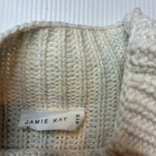 Load image into Gallery viewer, Girls JAMIE KAY, chunky knit cotton sweater / jumper, discolouration left sleeve, FUC, size 4,  