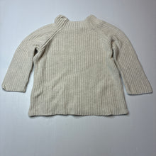 Load image into Gallery viewer, Girls JAMIE KAY, chunky knit cotton sweater / jumper, discolouration left sleeve, FUC, size 4,  