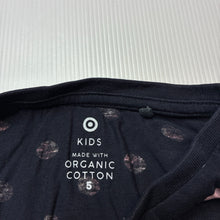 Load image into Gallery viewer, Girls Target, organic cotton long sleeve tee / top, GUC, size 5,  