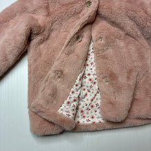 Load image into Gallery viewer, Girls Anko, soft faux fur hooded jacket / coat, EUC, size 1,  