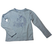 Load image into Gallery viewer, Girls Anko, cotton long sleeve tee / top, unicorn, EUC, size 7,  