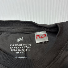 Load image into Gallery viewer, Boys H&amp;M, Marvel cotton long sleeve tee / top, FUC, size 5-6,  