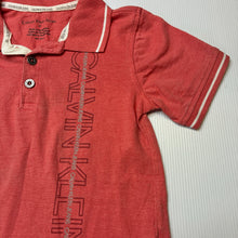 Load image into Gallery viewer, Boys Calvin Klein Jeans, lightweight polo shirt top, FUC, size 4,  