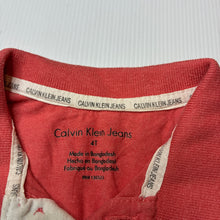 Load image into Gallery viewer, Boys Calvin Klein Jeans, lightweight polo shirt top, FUC, size 4,  