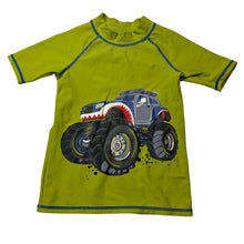 Load image into Gallery viewer, Boys Tilt, short sleeve rashie / swim top, monster truck, FUC, size 4,  