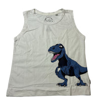 Load image into Gallery viewer, Boys Bonds, Aust cotton singlet / tank top, dinosaur, FUC, size 3,  