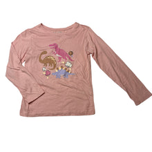 Load image into Gallery viewer, Girls KID, cotton long sleeve tee / top, dinosaurs, EUC, size 6,  