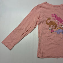 Load image into Gallery viewer, Girls KID, cotton long sleeve tee / top, dinosaurs, EUC, size 6,  