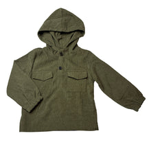 Load image into Gallery viewer, Boys SHEIN, khaki corduroy hooded top, EUC, size 4,  