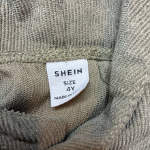 Load image into Gallery viewer, Boys SHEIN, khaki corduroy hooded top, EUC, size 4,  