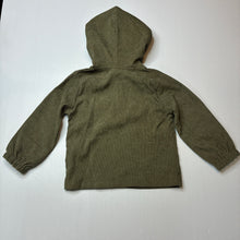 Load image into Gallery viewer, Boys SHEIN, khaki corduroy hooded top, EUC, size 4,  