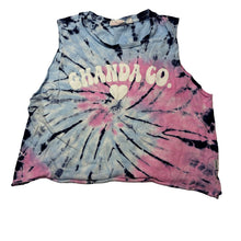 Load image into Gallery viewer, Girls GHANDA, tie dyed cotton sleeveless top, GUC, size 7-8,  