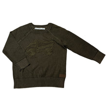 Load image into Gallery viewer, Boys Target, khaki knitted cotton sweater / jumper, truck, EUC, size 3,  