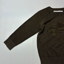 Load image into Gallery viewer, Boys Target, khaki knitted cotton sweater / jumper, truck, EUC, size 3,  