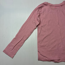 Load image into Gallery viewer, Girls Mango, pink cotton long sleeve tee / top, GUC, size 7,  