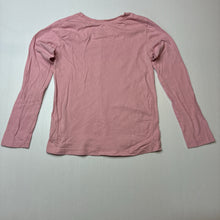 Load image into Gallery viewer, Girls Mango, pink cotton long sleeve tee / top, GUC, size 7,  