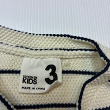 Load image into Gallery viewer, Unisex Cotton On, navy &amp; cream stripe sleeveless top, EUC, size 3,  