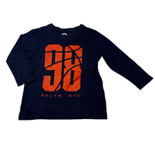Load image into Gallery viewer, Boys Brilliant Basics, navy cotton long sleeve tee / top, GUC, size 2,  