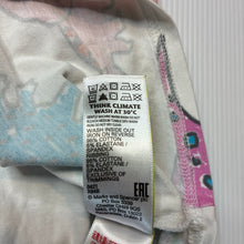 Load image into Gallery viewer, Unisex M&amp;S, stretchy long sleeve pyjama top, dinosaurs, GUC, size 4-5,  