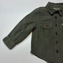 Load image into Gallery viewer, Boys GHANDA, khaki corduroy cotton long sleeve shirt, EUC, size 1-2,  