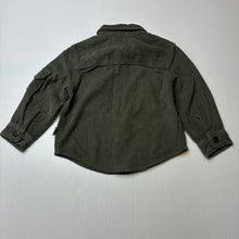 Load image into Gallery viewer, Boys GHANDA, khaki corduroy cotton long sleeve shirt, EUC, size 1-2,  