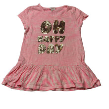 Load image into Gallery viewer, Girls Seed, striped peplum top, sequins, FUC, size 7-8,  
