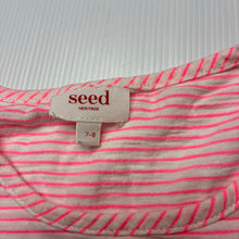 Load image into Gallery viewer, Girls Seed, striped peplum top, sequins, FUC, size 7-8,  