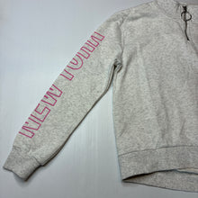 Load image into Gallery viewer, Girls B Collection, grey marle fleece lined sweater / jumper, EUC, size 14,  