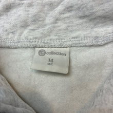 Load image into Gallery viewer, Girls B Collection, grey marle fleece lined sweater / jumper, EUC, size 14,  