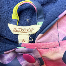 Load image into Gallery viewer, Girls Milkshake, fleece lined waterproof jacket / coat, FUC, size 6,  
