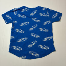 Load image into Gallery viewer, Boys Tilt, blue cotton tee / top, cars, FUC, size 5,  