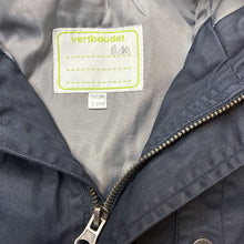 Load image into Gallery viewer, Boys Vertbaudet, lined navy cotton hooded jacket / coat, EUC, size 3,  